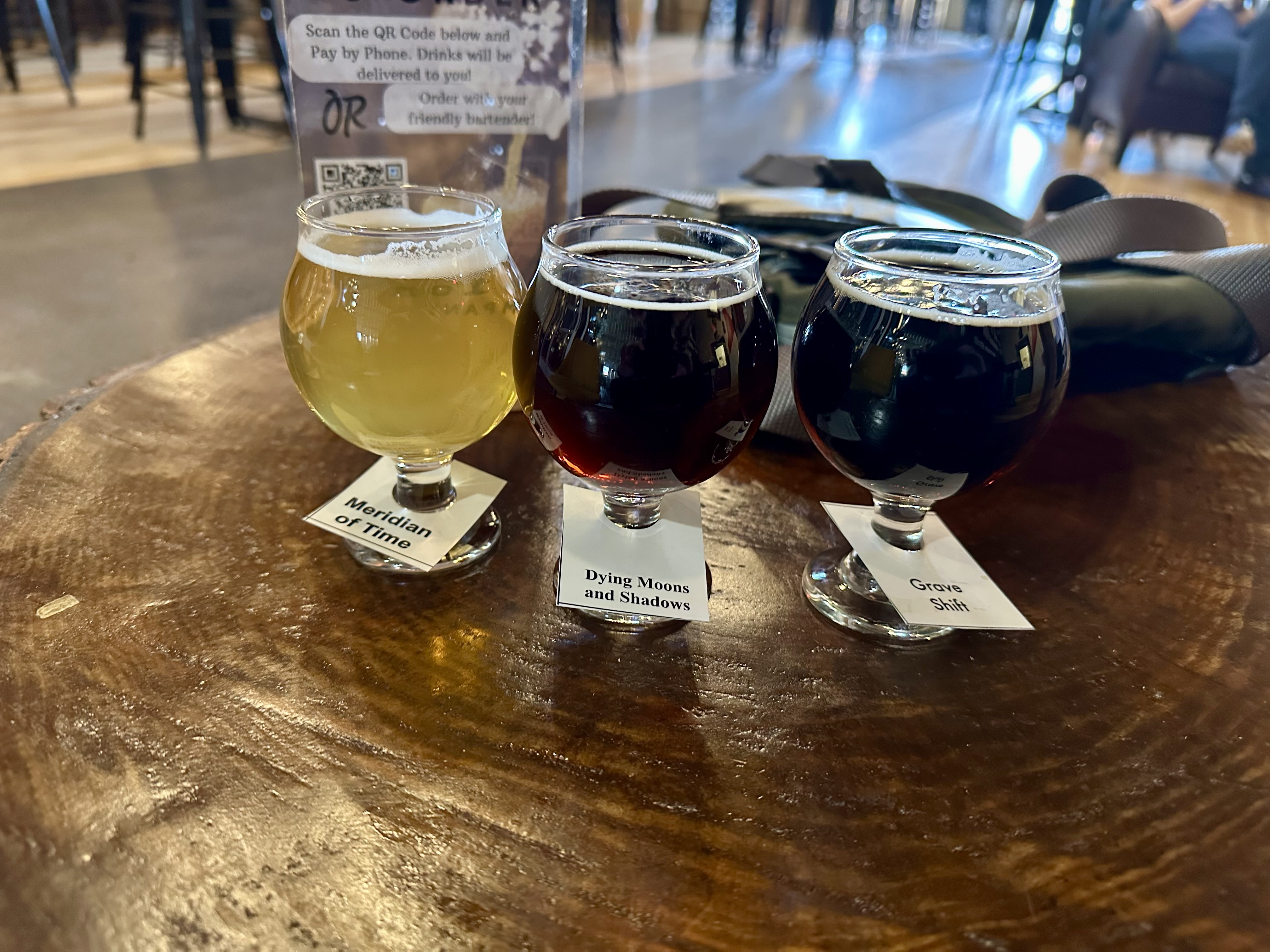 Beer tasting at Lost Generation Brewing Company in DC