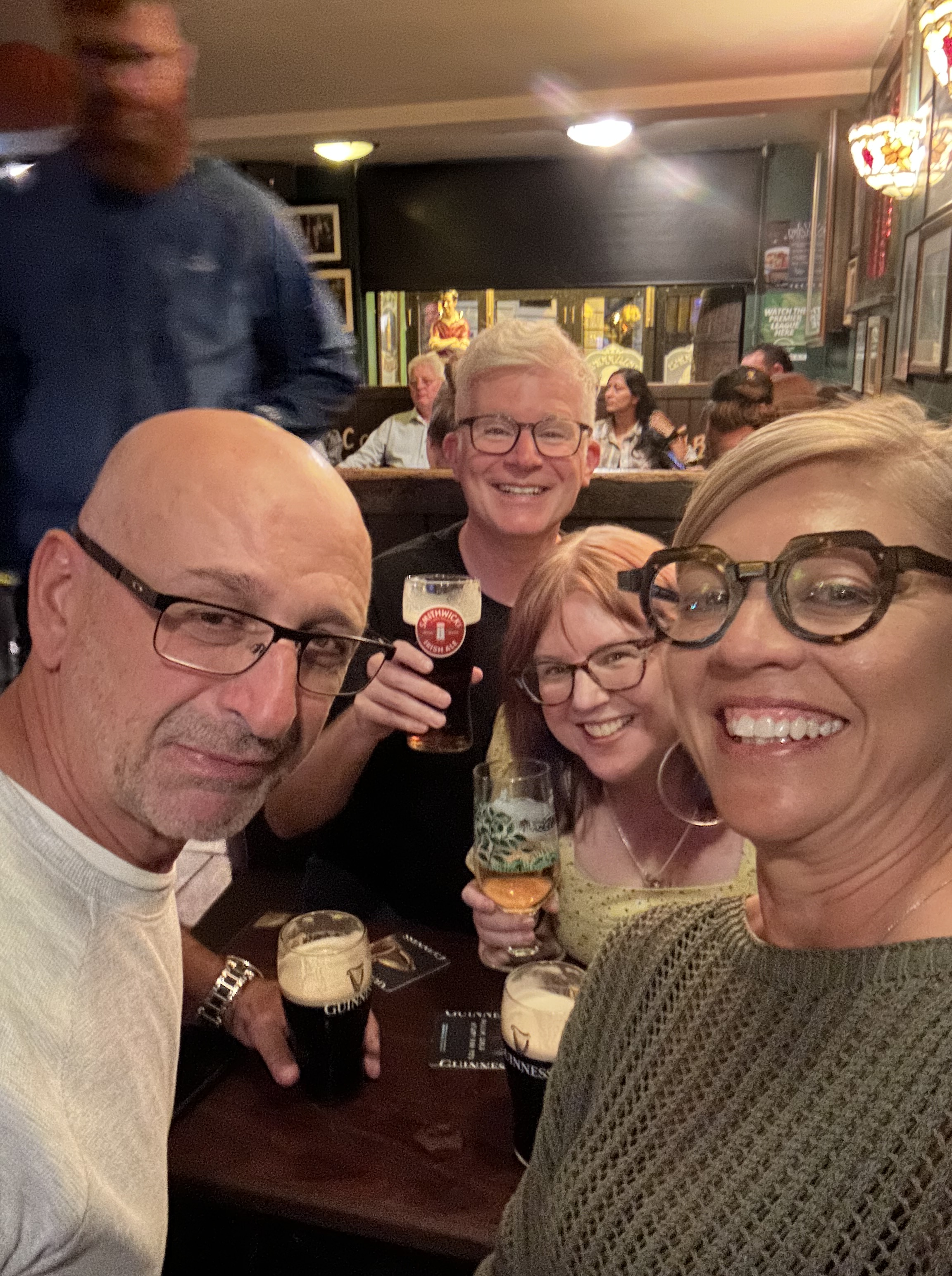 Enjoying new friends in Galway, Ireland