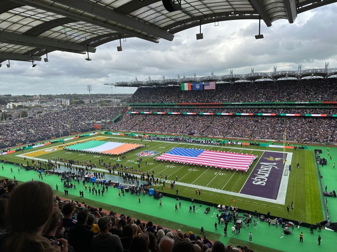 NFL game at Croke Park in Dublin, Ireland