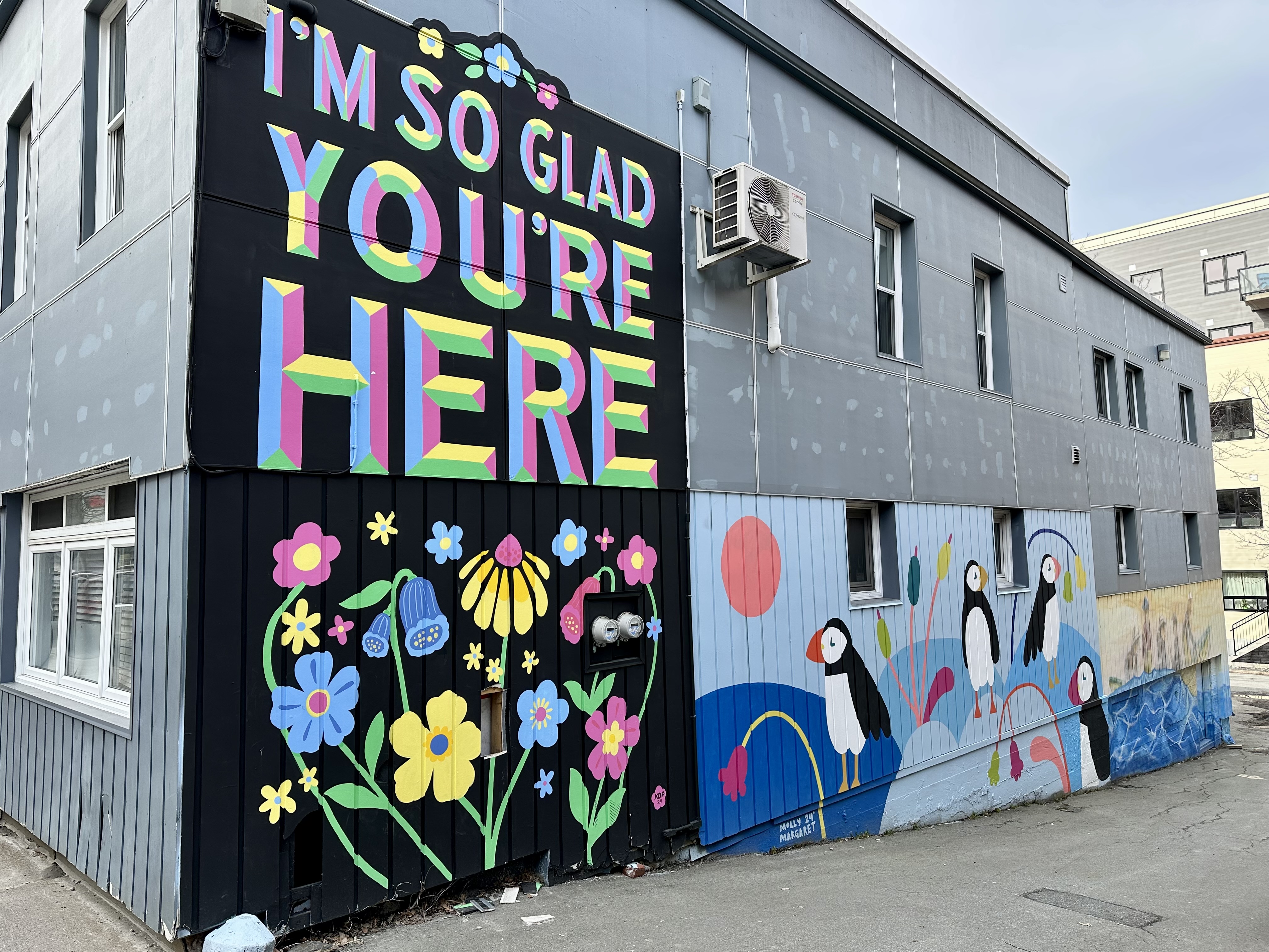 Mural art in the north end of Halifax, NS