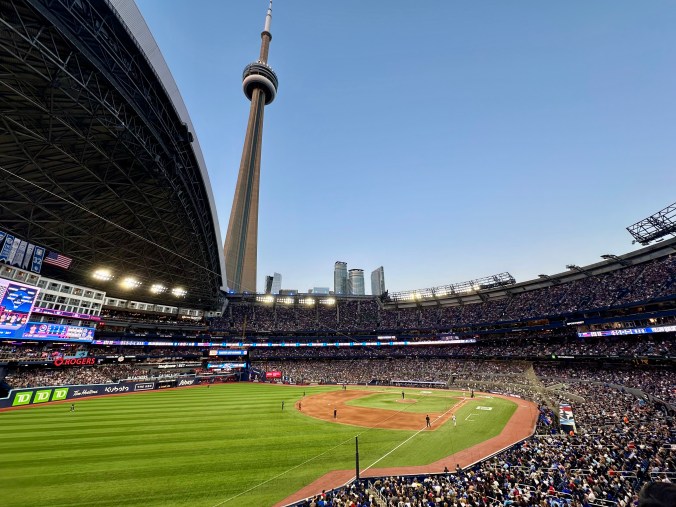 At a Jays game in Toronto