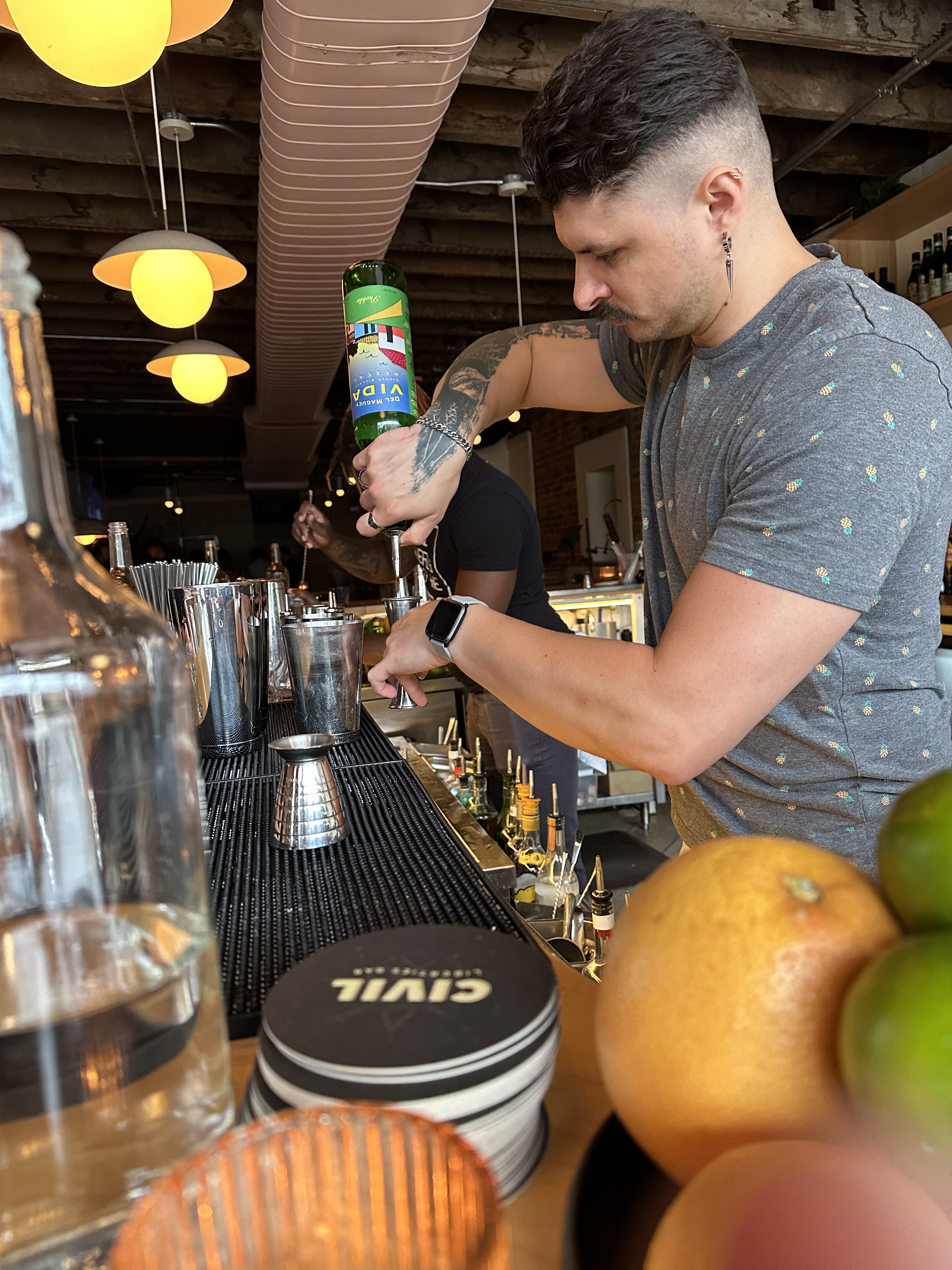 Cocktails at Civil Liberties in Toronto