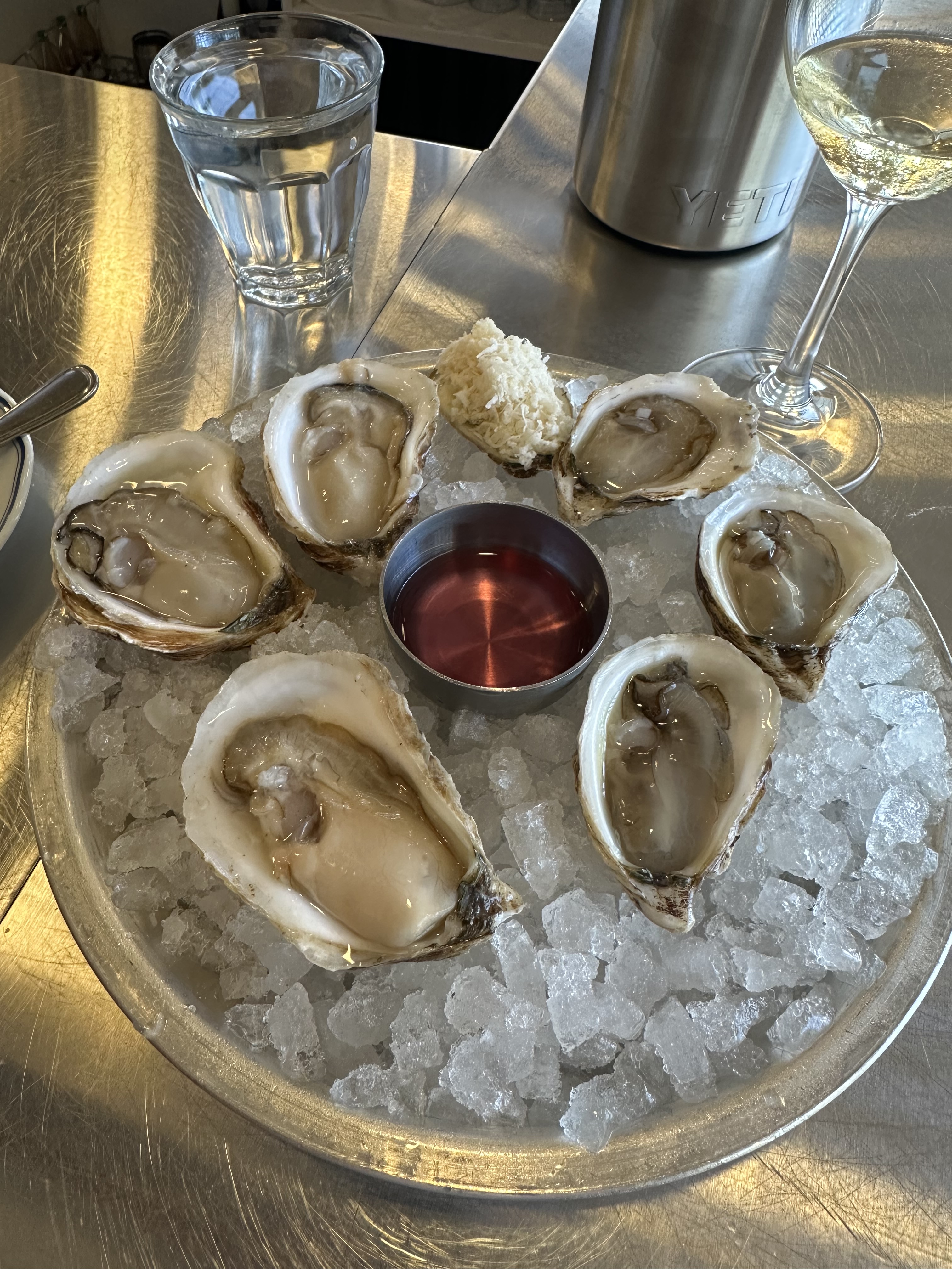 Dinner at Bar Clams in Toronto