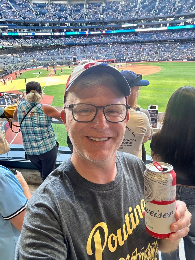 At a Jays game in Toronto