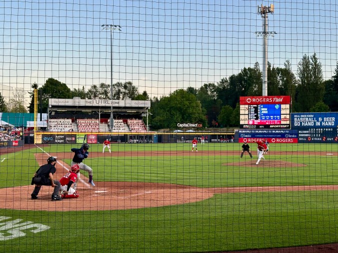 Vancouver Canadians baseball game at Nat Bailey Stadium