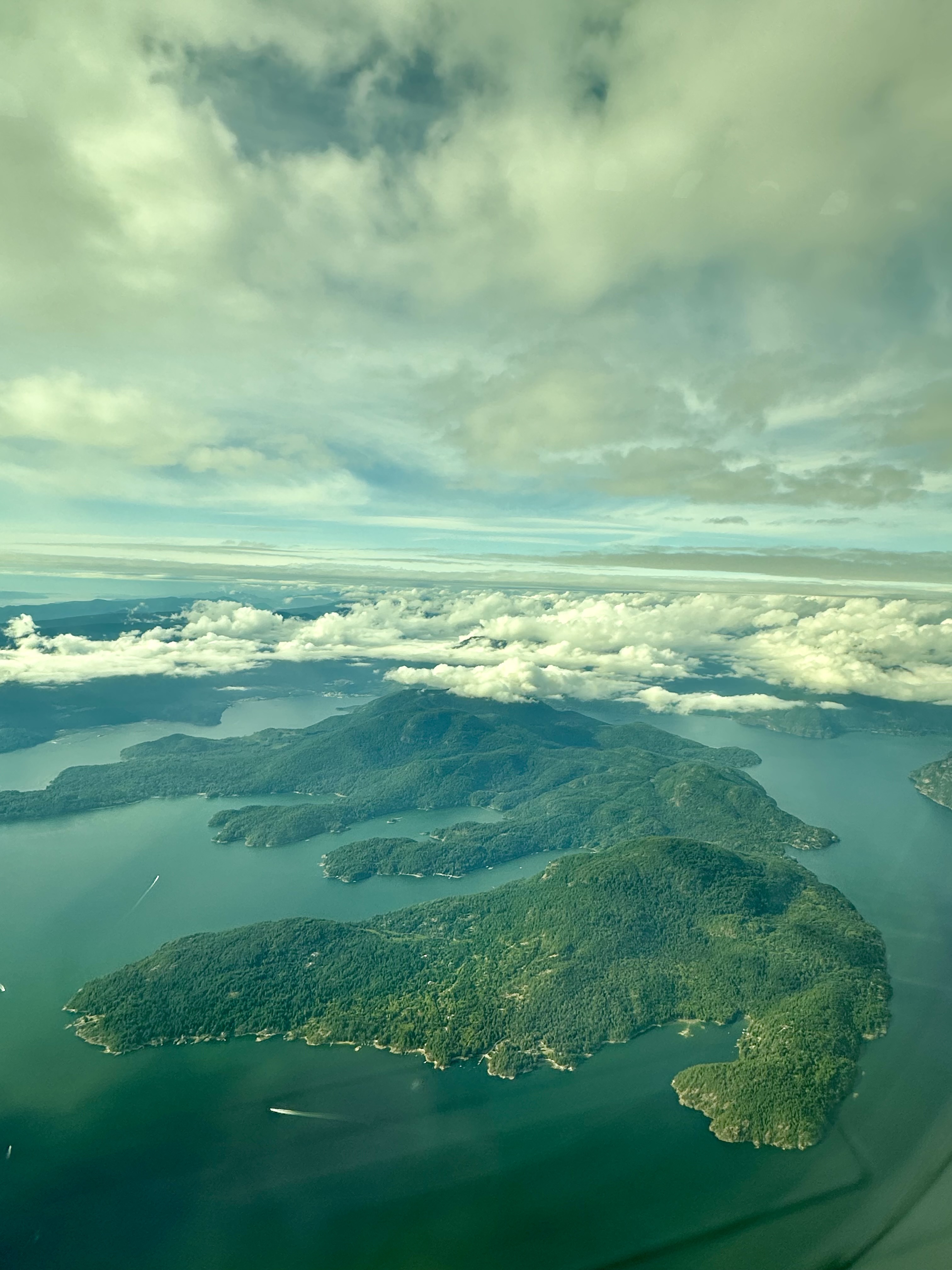 Views shortly after taking off from Vancouver