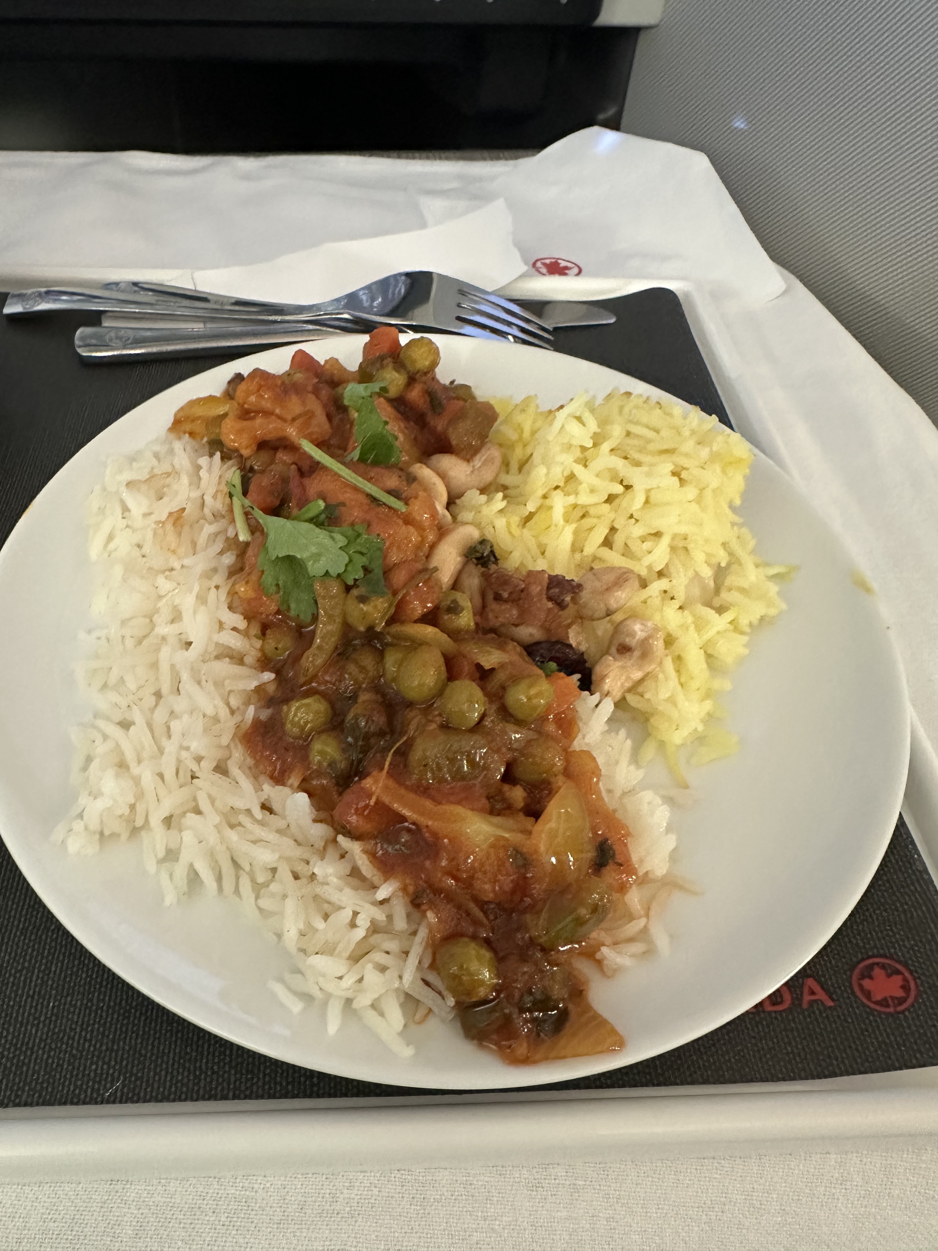 Enjoying our first class pod experience!