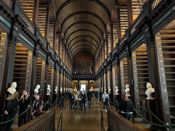Visiting the Library of Trinity College in Dublin