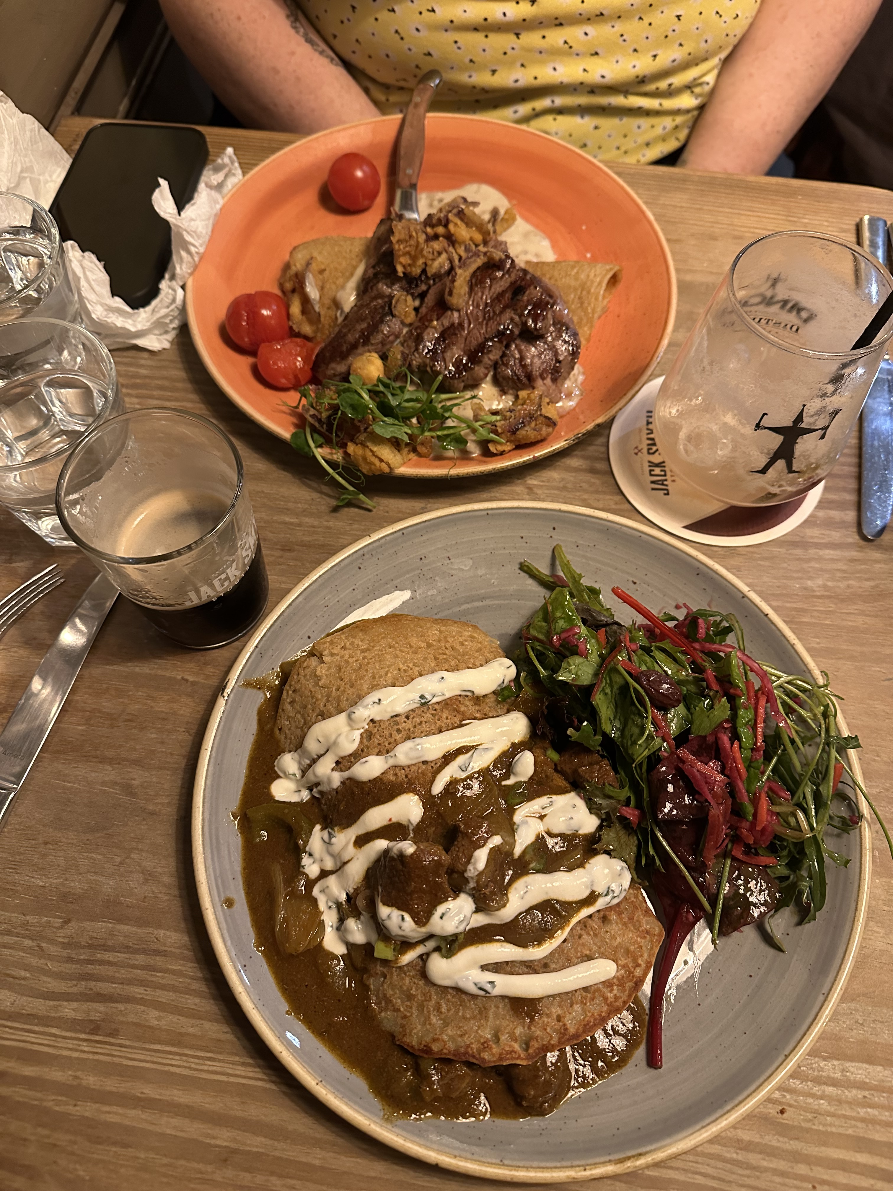 Irish boxty for dinner in Dublin