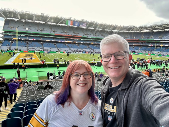 Inside Croke Park in Dublin for the Steelers-Vikings game