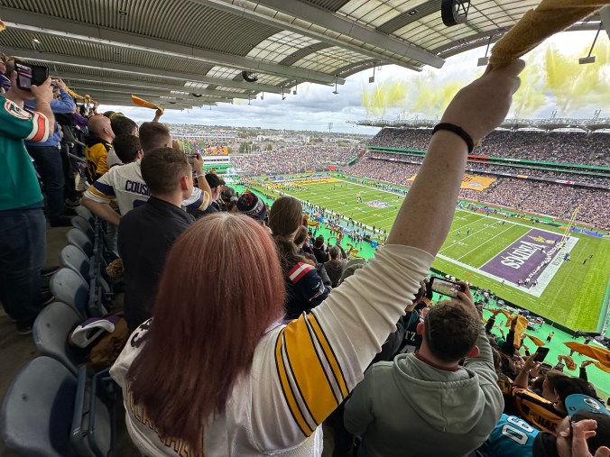 Steelers-Vikings football game in Dublin