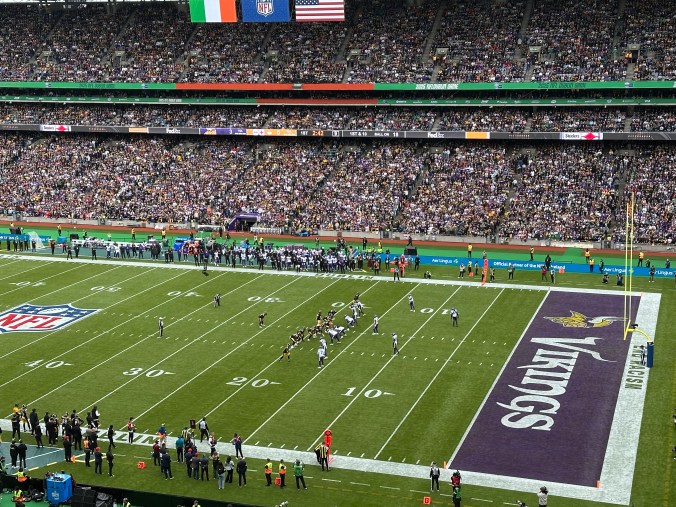 Steelers-Vikings football game in Dublin