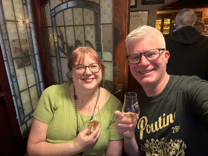Irish whiskey tasting at Garavan's in Galway, Ireland