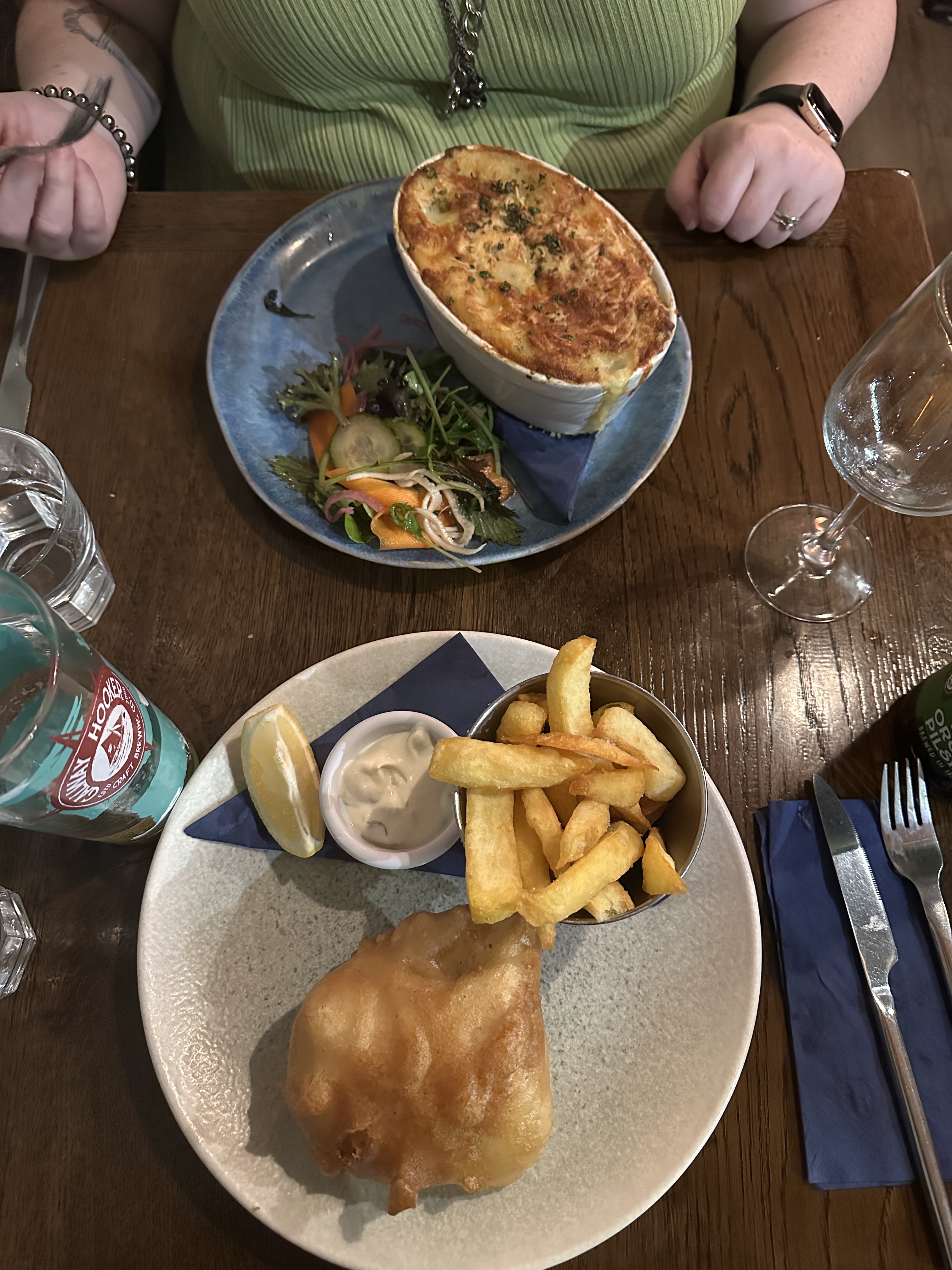 Dinner at Hooked in Galway, Ireland